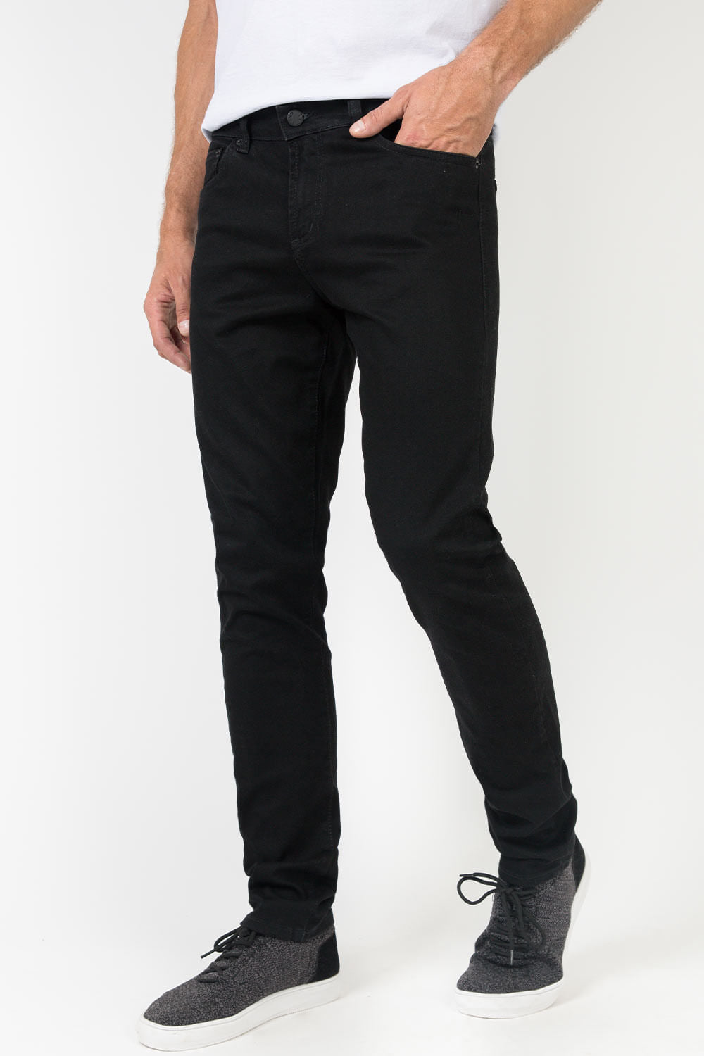 Calça Jeans Slim Escura Black