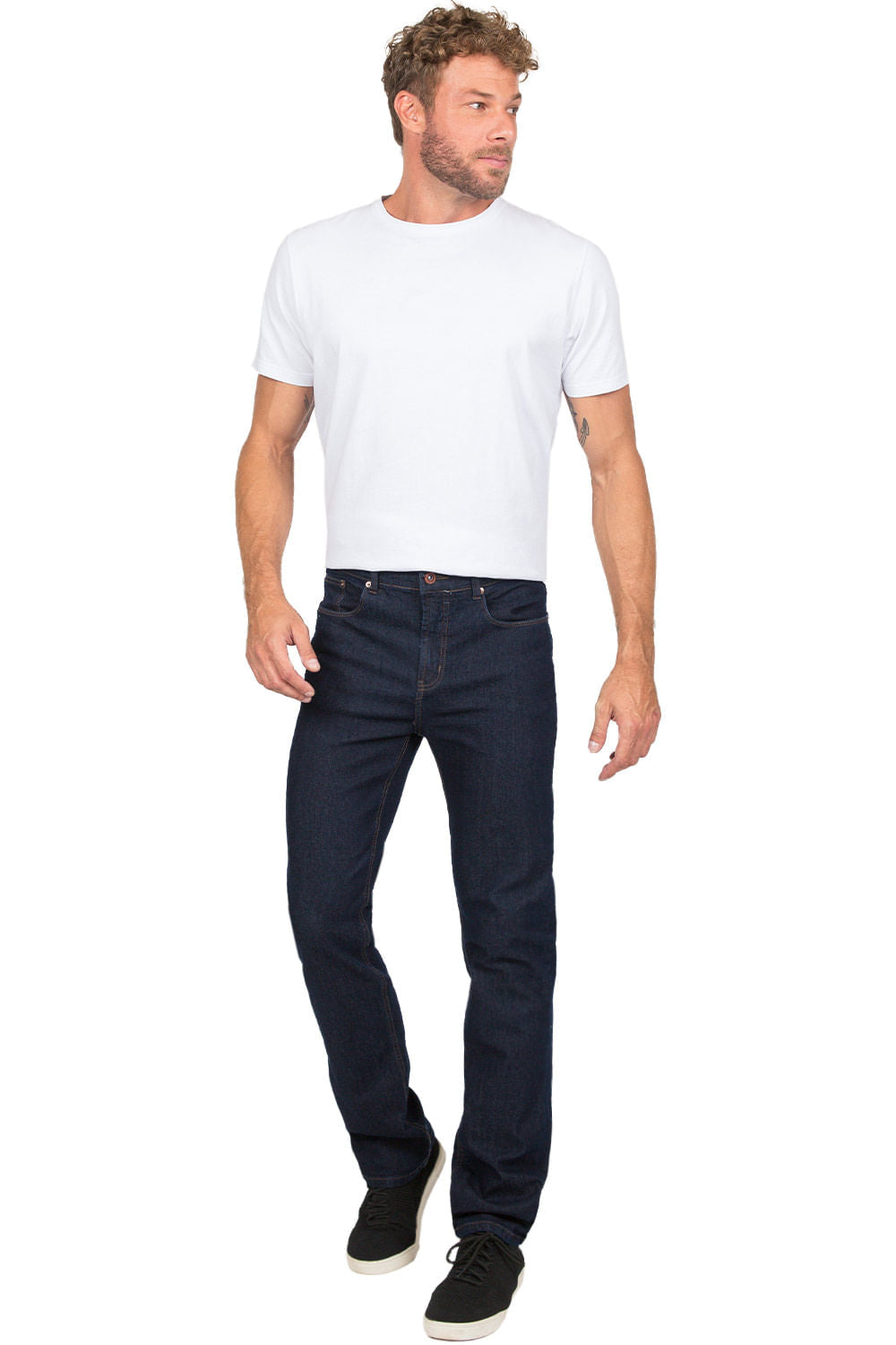 Calça Jeans Straight Especial Stone