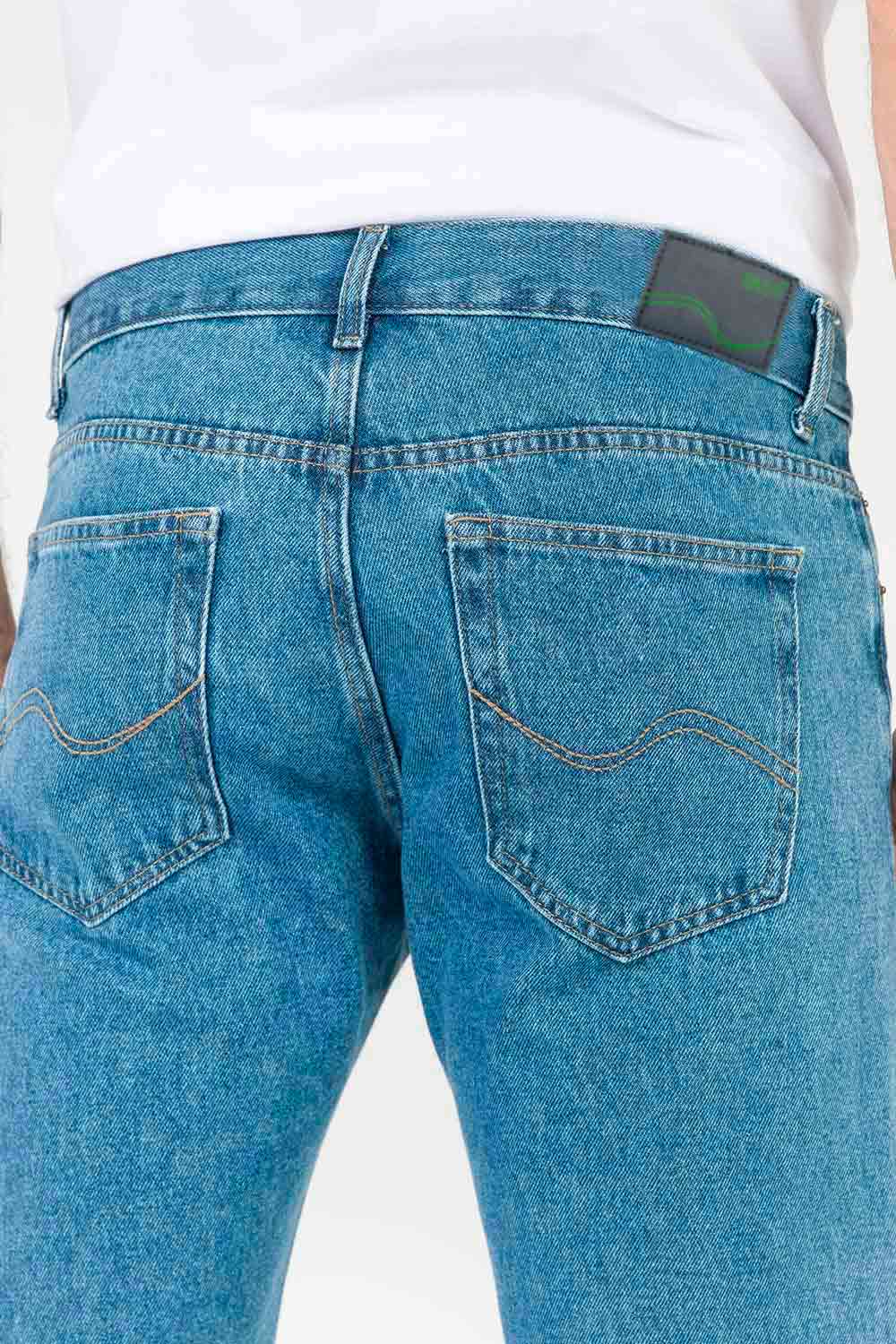 Calça Jeans Straight Basic Super Stone