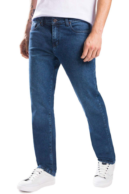 Calça Jeans Straight Flex Super Stone