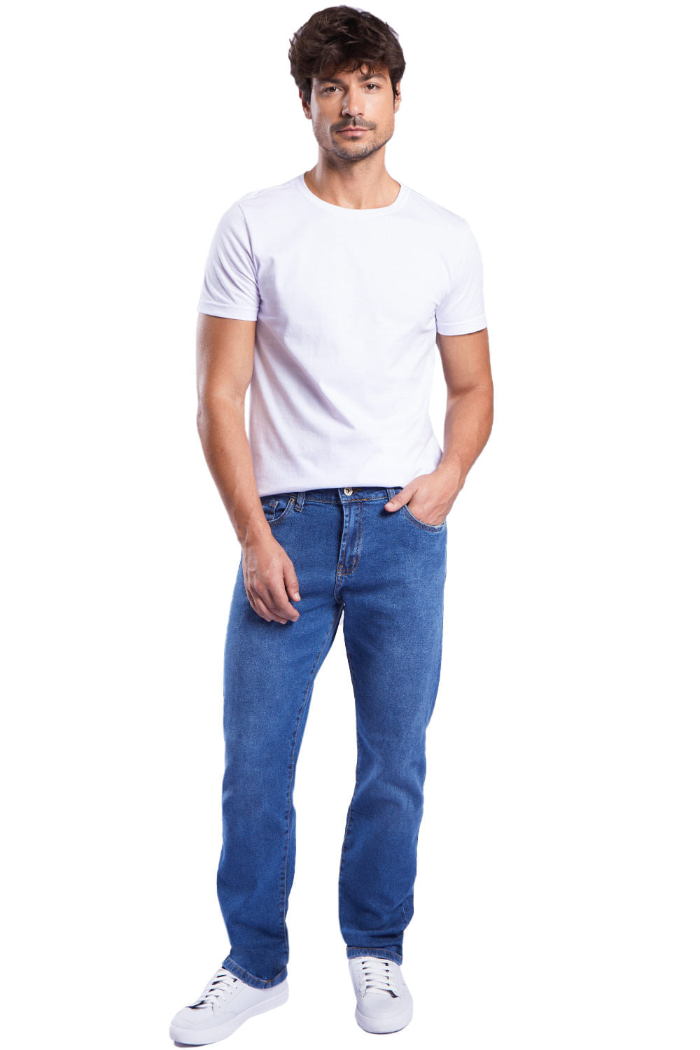 Calça Jeans Straight Especial Destroyer