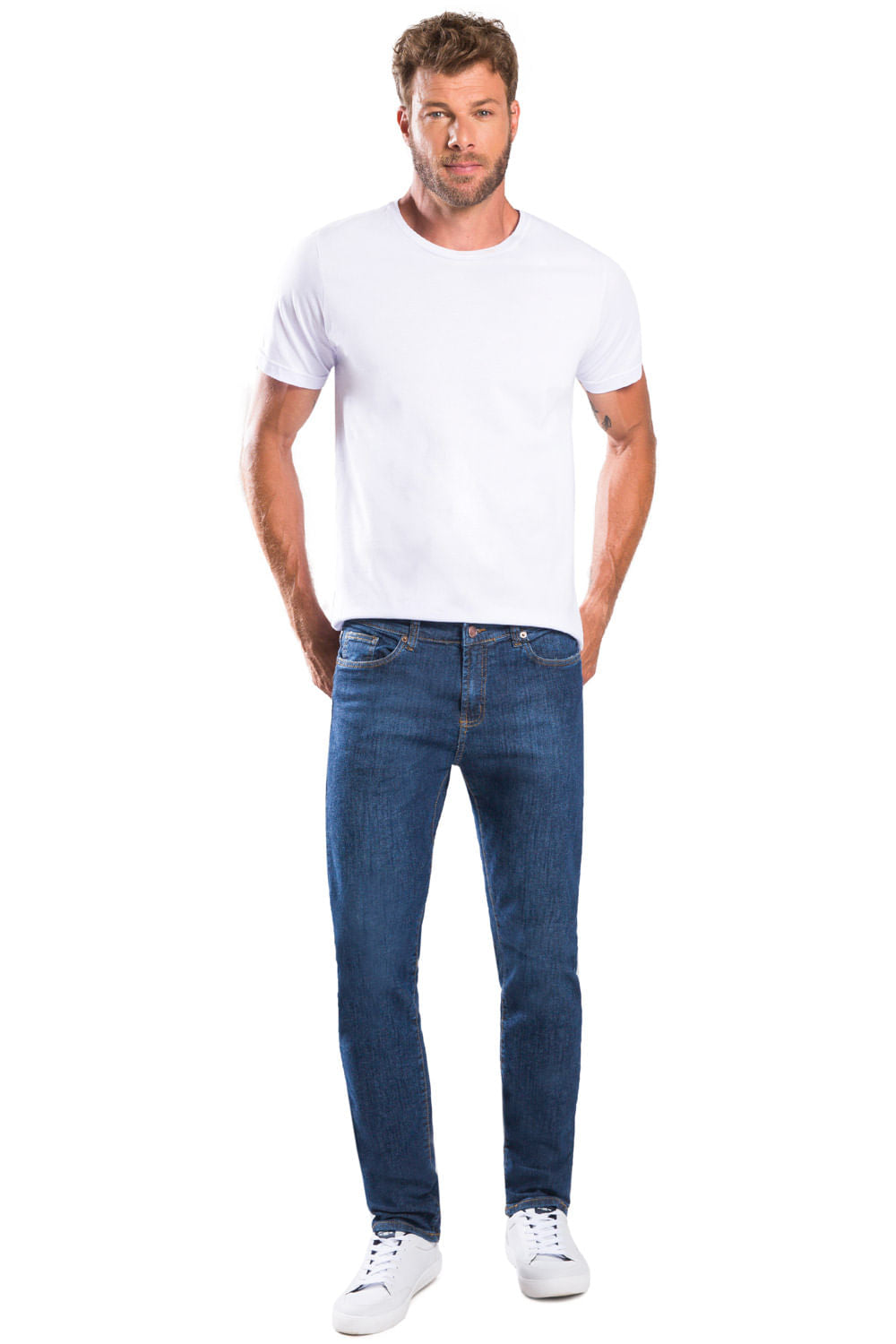 Calça Jeans Slim Premium Flex Super Stone