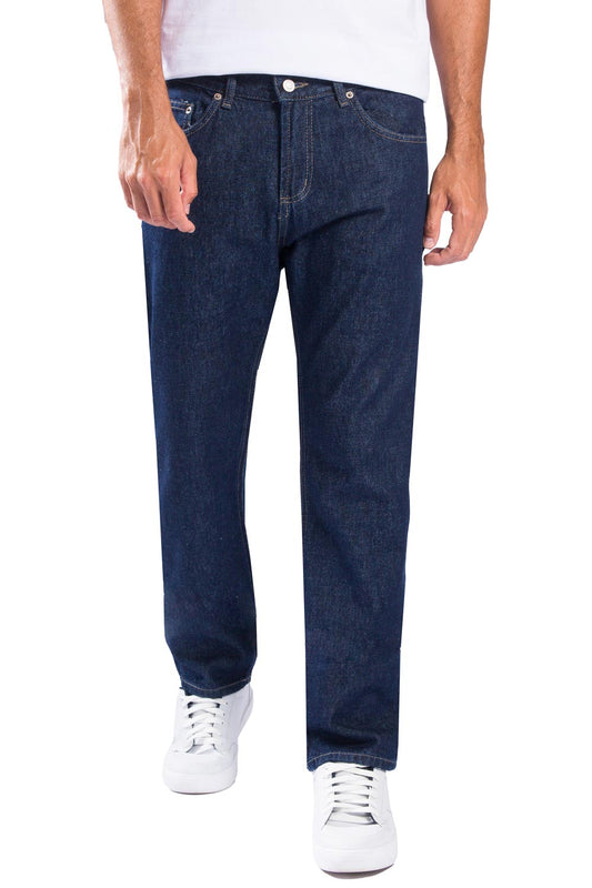 Calça Jeans Straight Basic Escura Stone