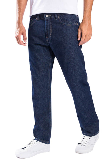 Calça Jeans Straight Basic Escura Stone