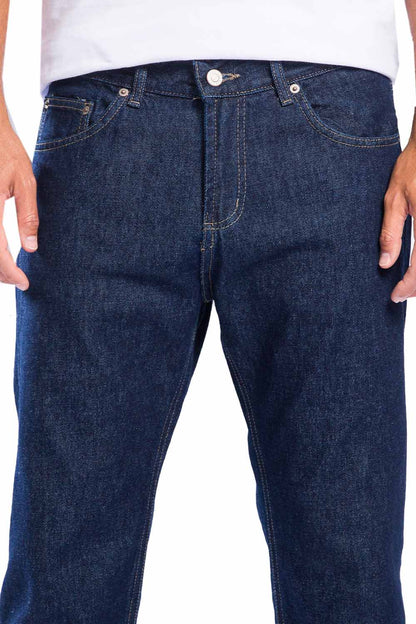 Calça Jeans Straight Basic Escura Stone