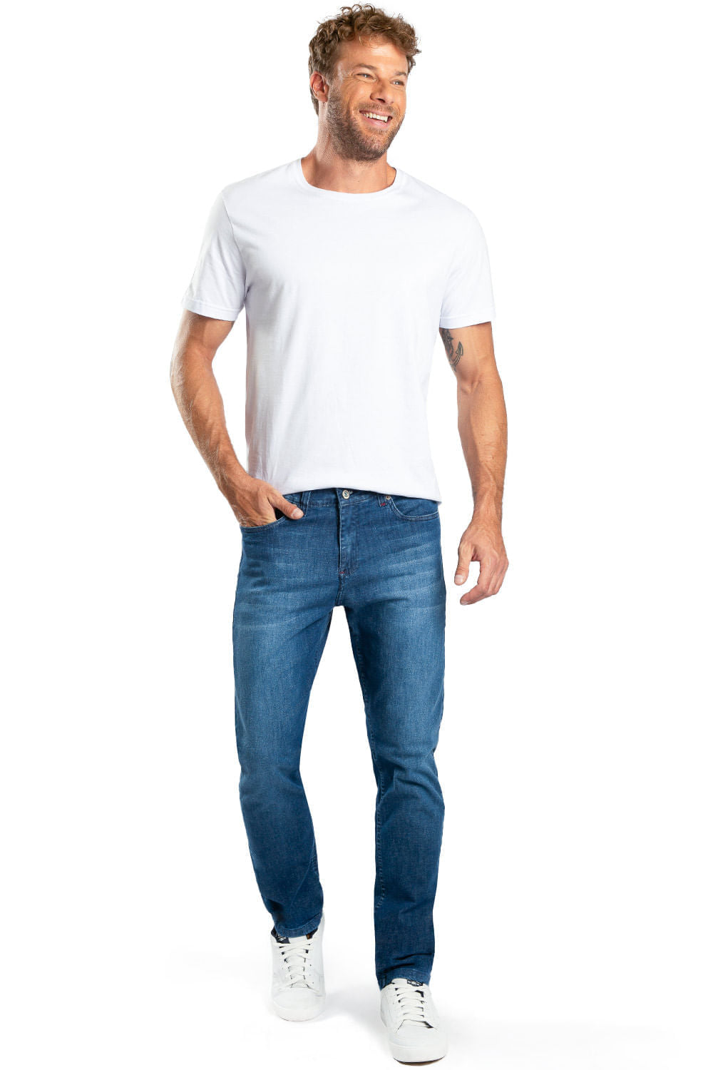Calça Jeans Slim Premium Destroyer