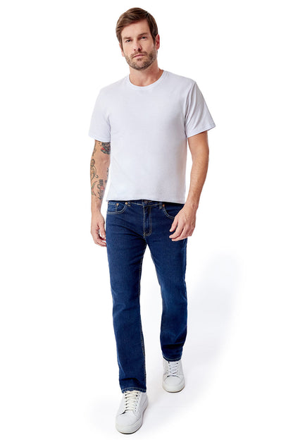 Calça Jeans Straight Super Stone