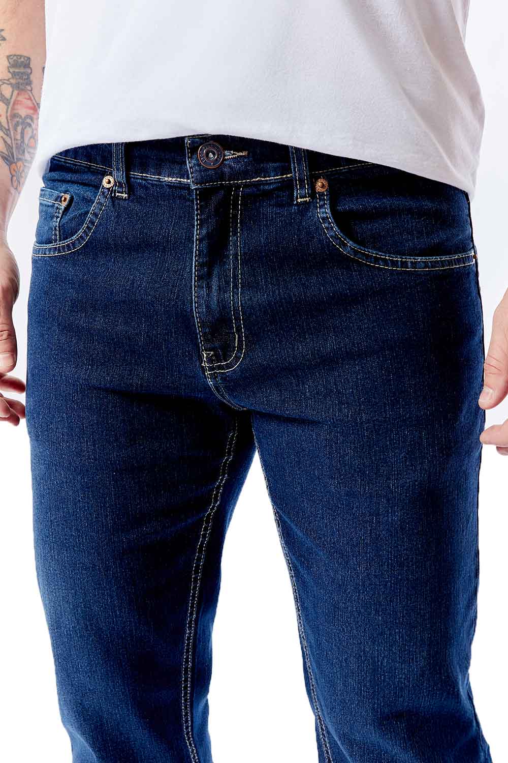 Calça Jeans Straight Super Stone