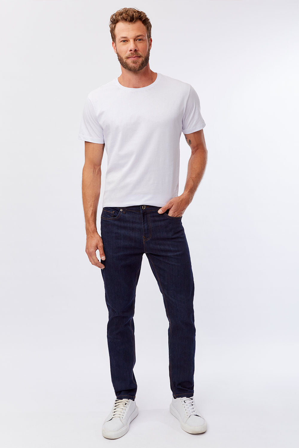Calça Jeans Slim Flex Premium Stone