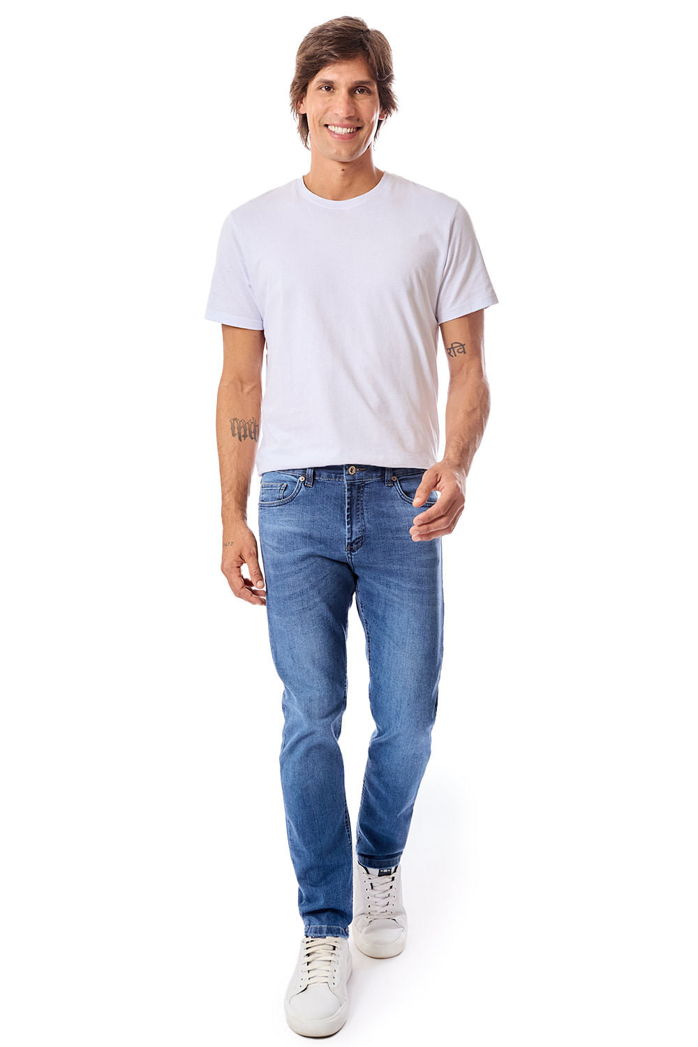 Calça Jeans Slim Destroyer