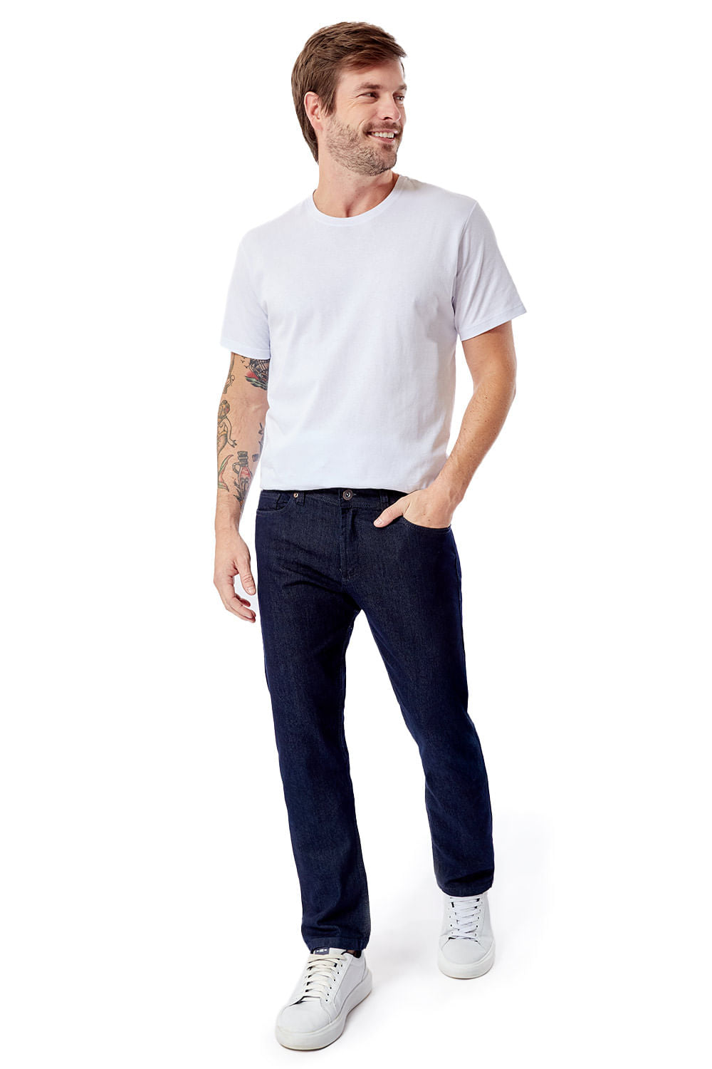 Calça Jeans Straight Flex Stone