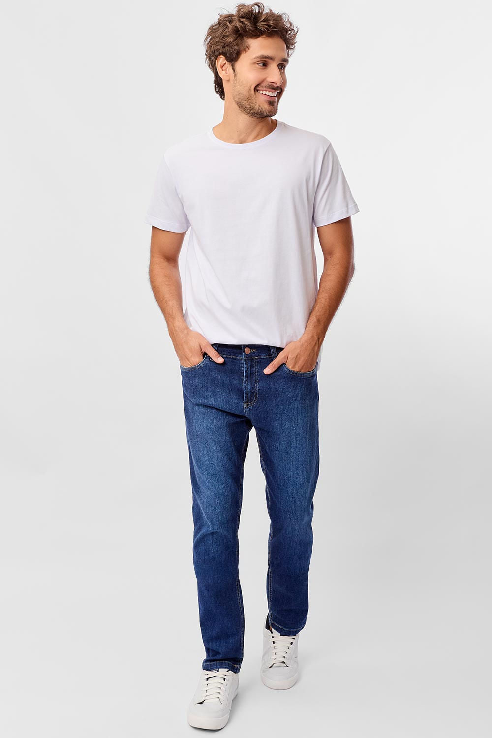 Calça Jeans Slim Stone