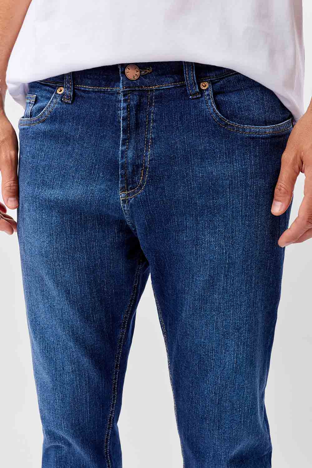 Calça Jeans Slim Stone