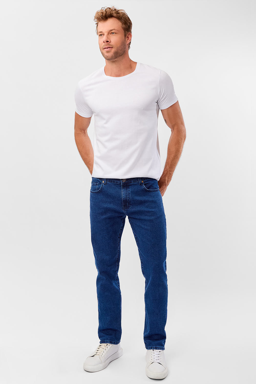 Calça Jeans Straight Stone