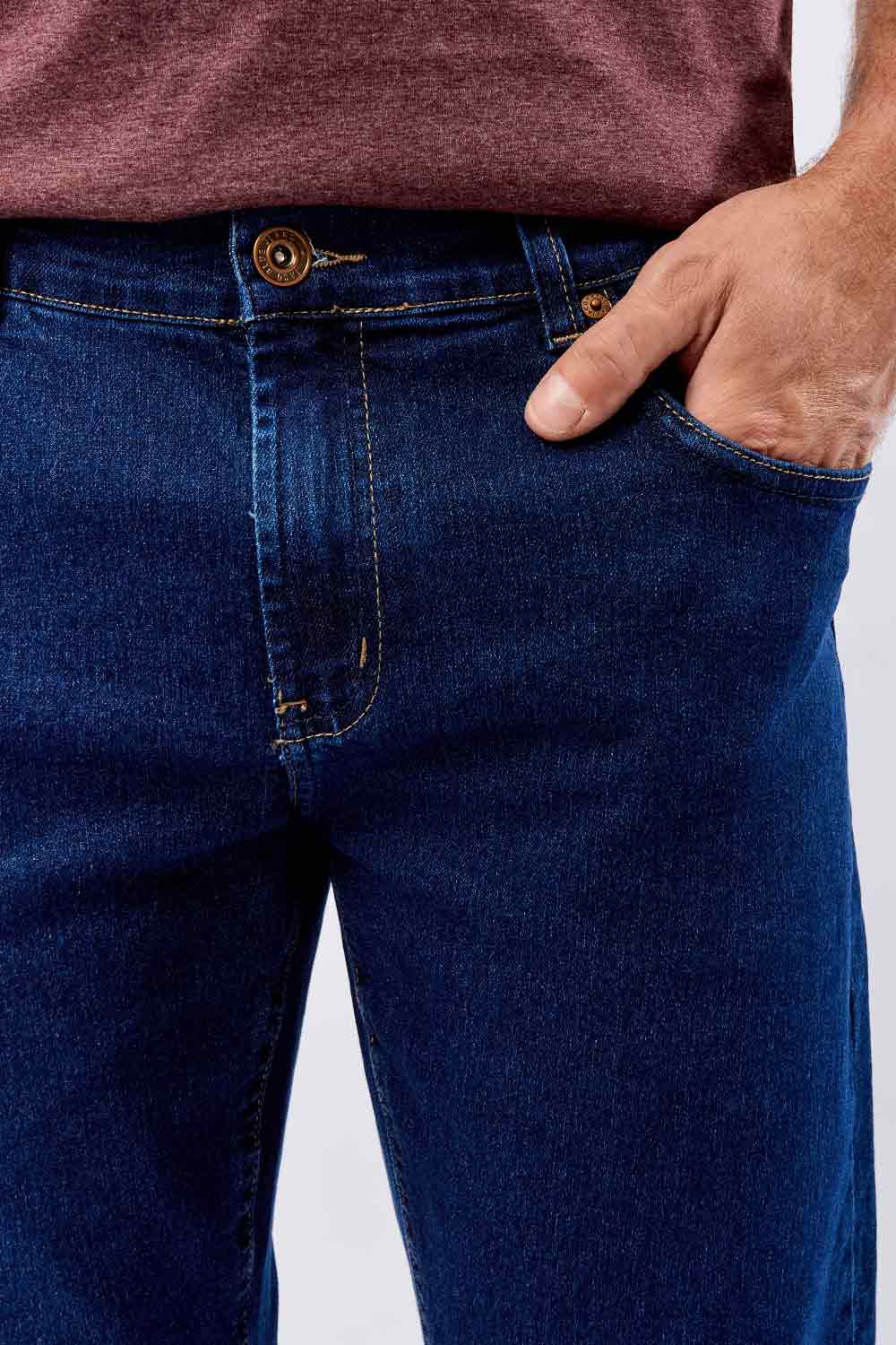 Calça Jeans Straight Flex Stone