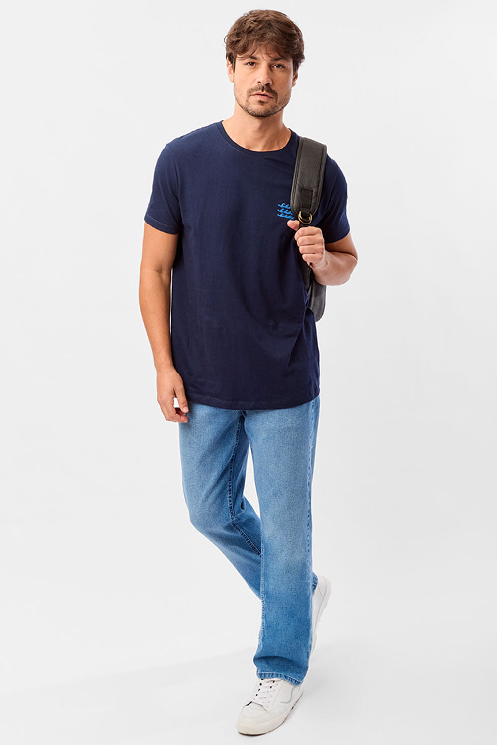 Calça Jeans Straight Destroyer