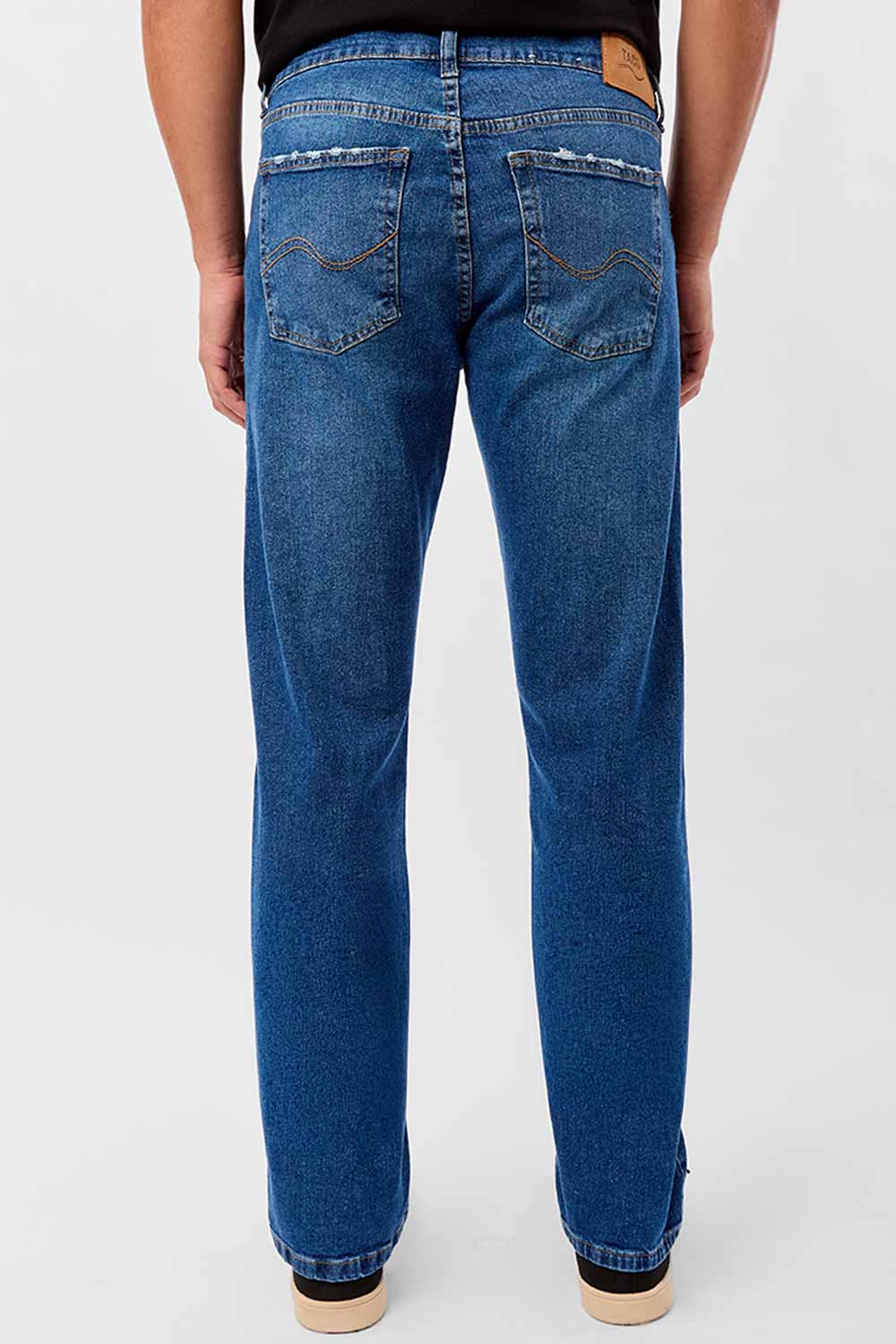 Calça Jeans Straight Destroyer