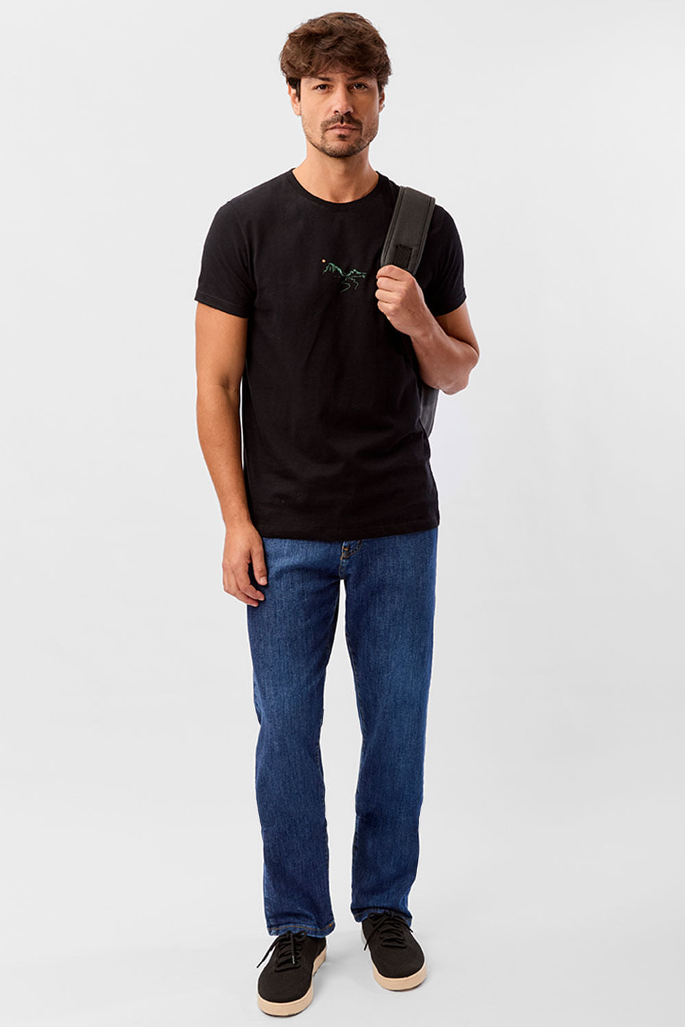 Calça Jeans Straight Super Stone